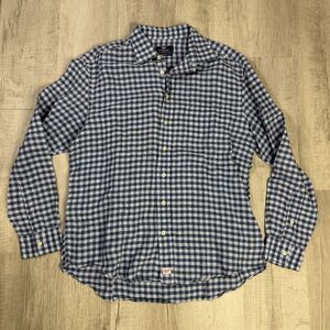 Vineyard Vines Classic Fit Murray Shirt Men's L Blue Gingham Linen Button Down R